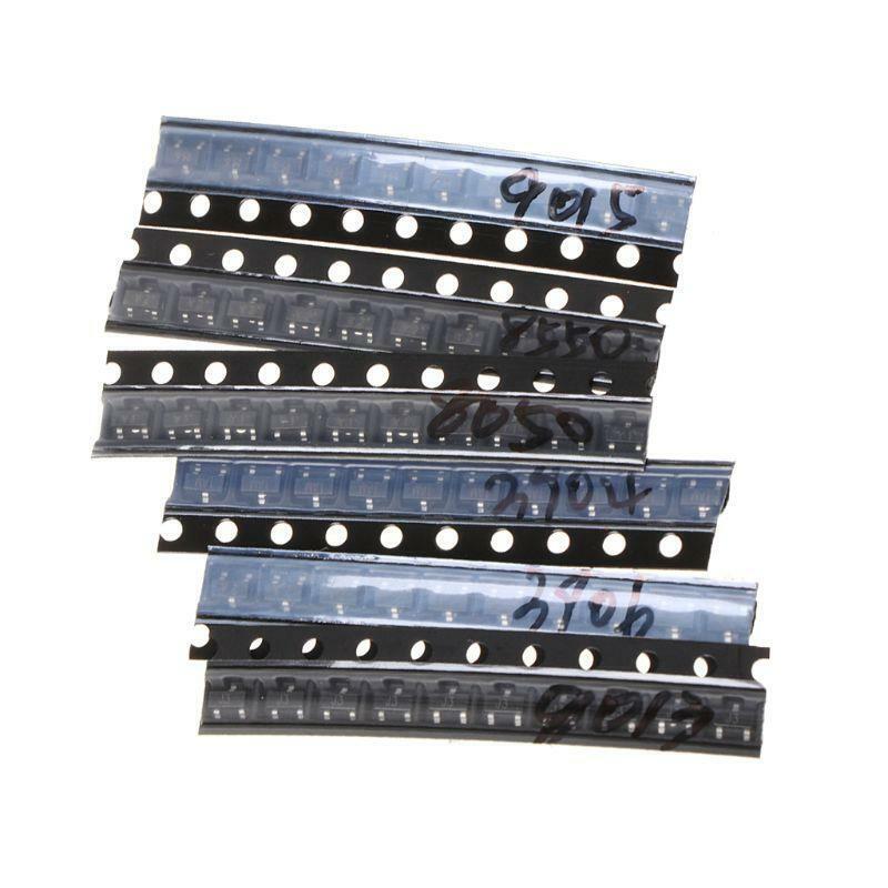 100pcs SOT-23 SMD Transistor Sample Kit Package 10 Kinds Triode