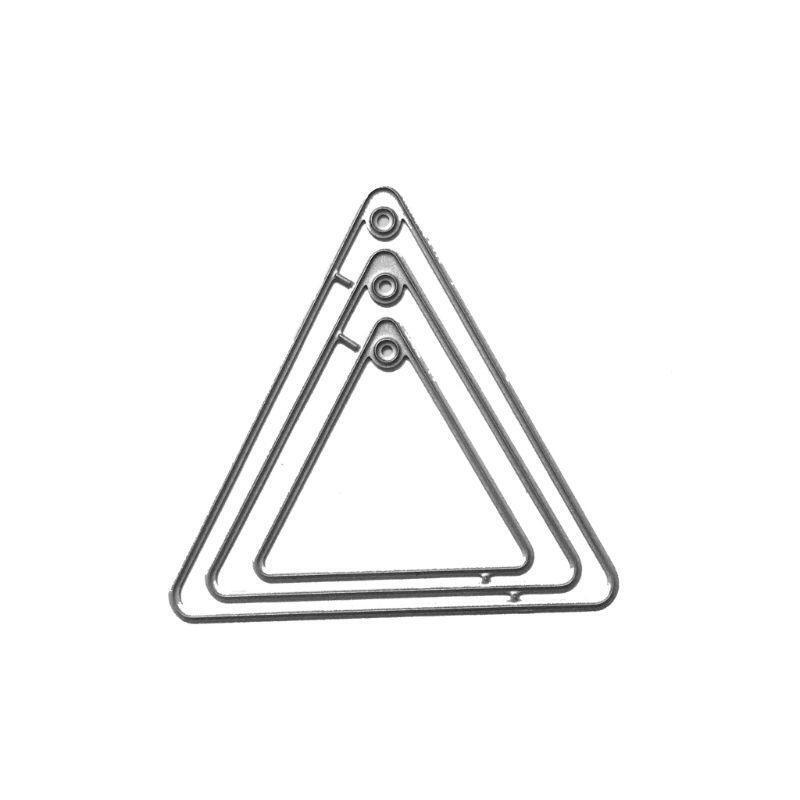 Triangle Tag Metal Cutting Dies Stencil DIY Scrapbooking Album Stamp Paper Card