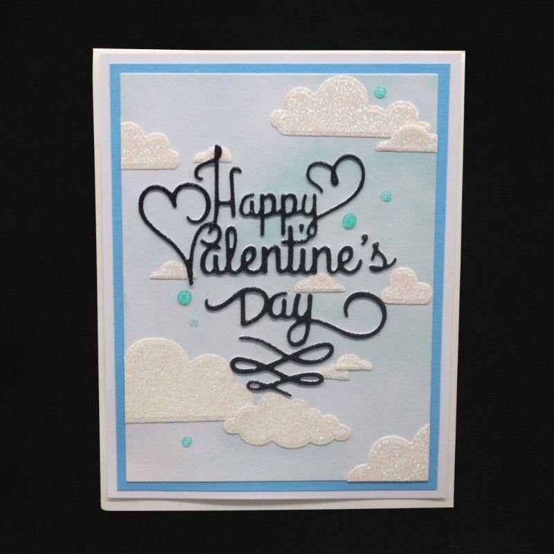 Happy Valentine's Day Metal Cutting Dies Stencil DIY Scrapbooking Album Stamp