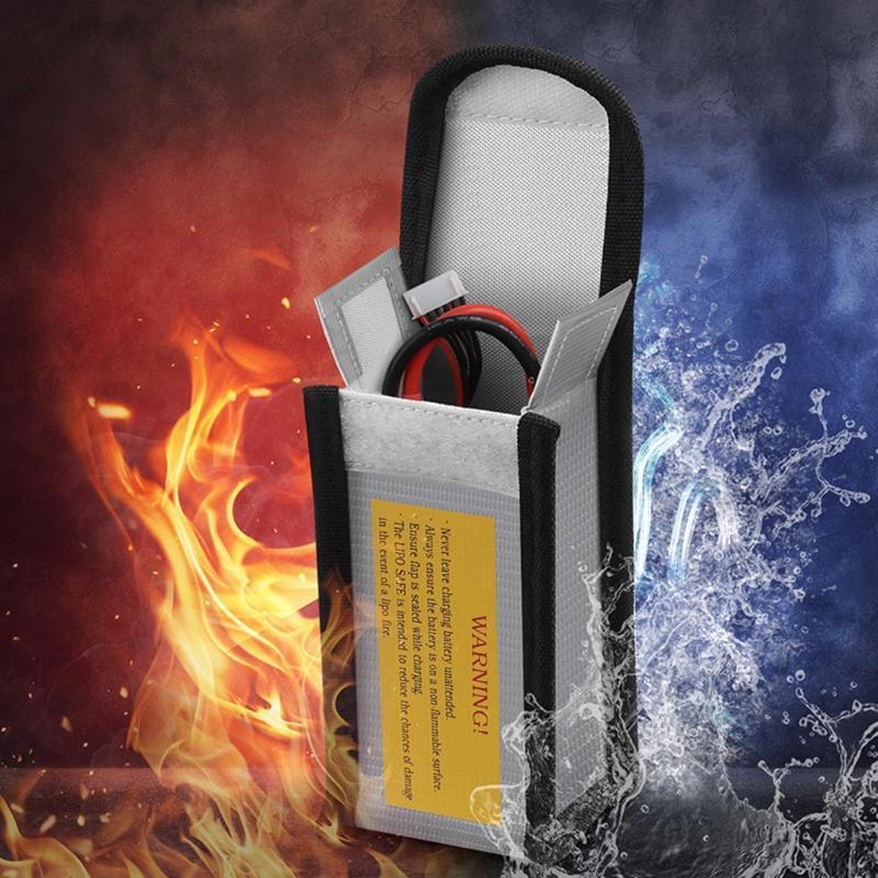 2pcs Explosionproof Bag Large Capacity Lipo Battery Storage Guard Safe Pouch