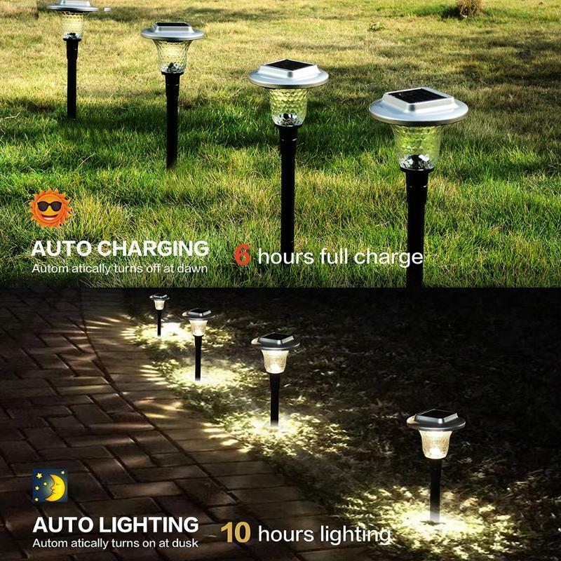 Waterproof Street Lamp Gate Corridor Underground Light 2Pcs Outdoor Solar Light