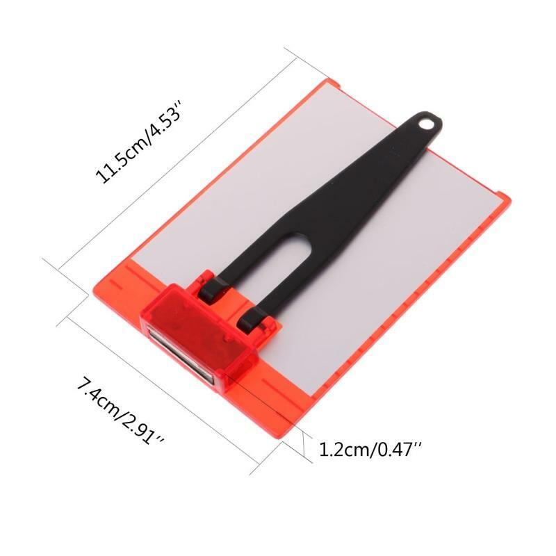 Square Target Card Magnetic Target Card Plate Level Tool for La-ser Level Red