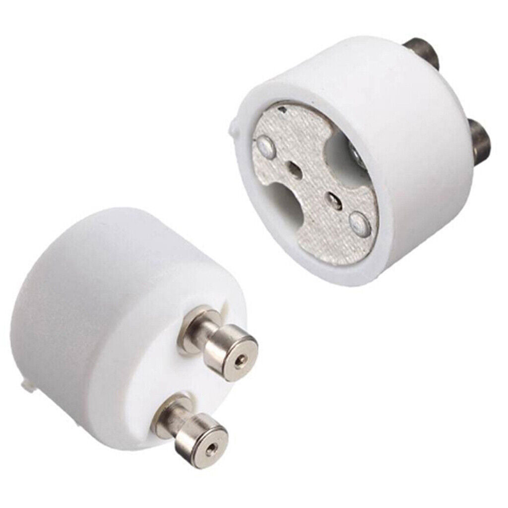 white color  GU10 to MR16 Adapter Lamp Fe &  Converter Socket