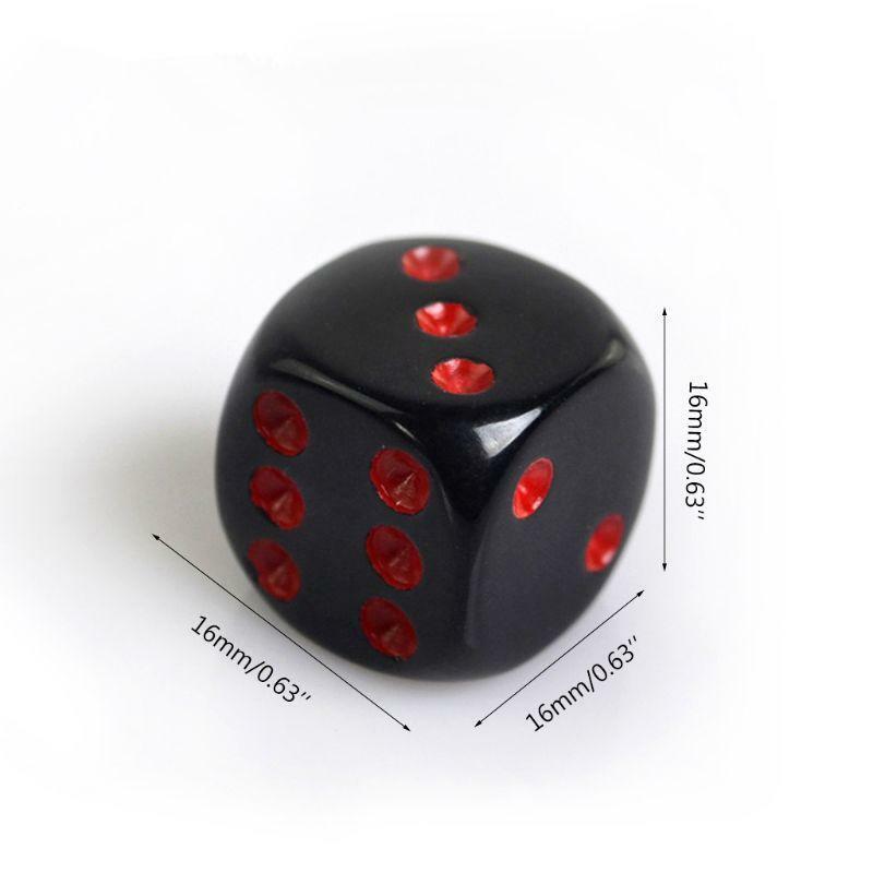 24pcs/set 16mm Dice Round Corner Point Dice RPG Gambling Games Cube Party Board