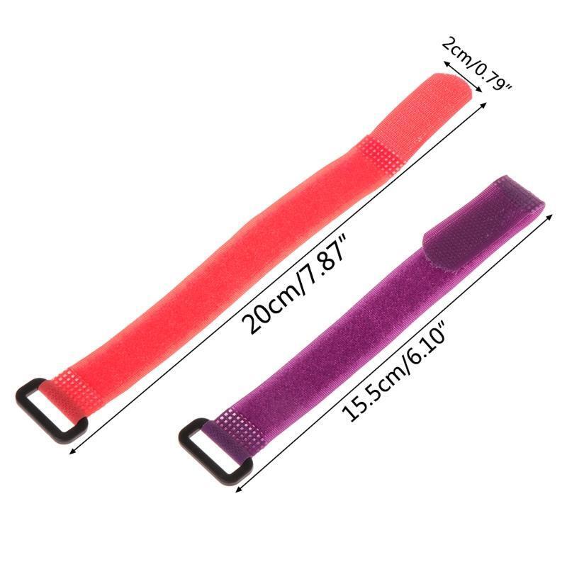 10Pcs/Bag Fishing Rod Band Fixing Tie Strap Adjustable Pole Belt Nylon Wrap Tool