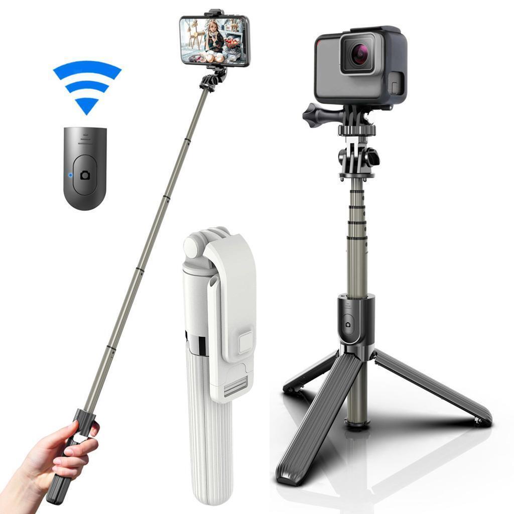 Wireless Selfie Stick, Extendable Aluminum Alloy Selfie Stick Tripod with