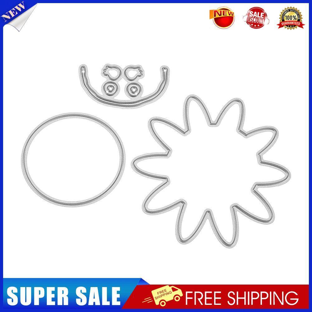 3pcs DIY Sun Cutting Dies Scrapbooking/Photo Album Embossing Metal Stencils