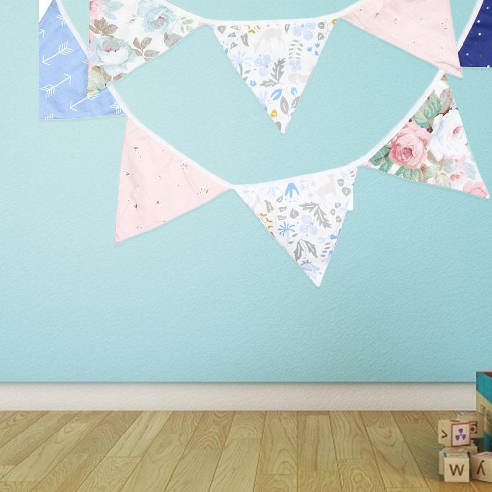 3.2m Nordic Style Cotton Bunting Pennant Flag Garland Wedding Party Decor