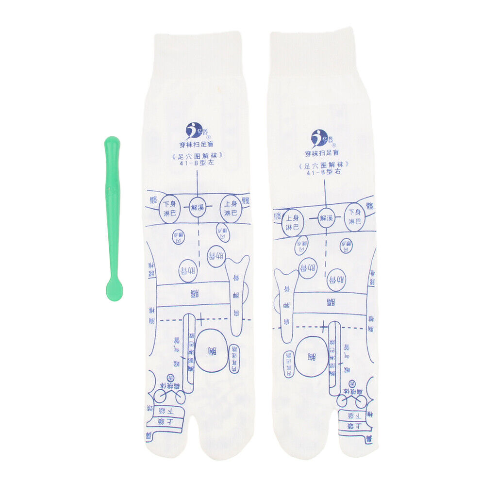 Foot Pressure Point Acupuncture Reflexology Socks for Men  M