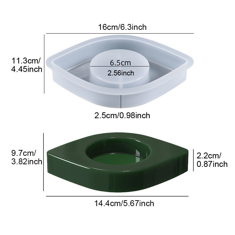 Cake Mold Coaster Tray Silicone Mold Candlestick Mold Eye Shape Candle Holder