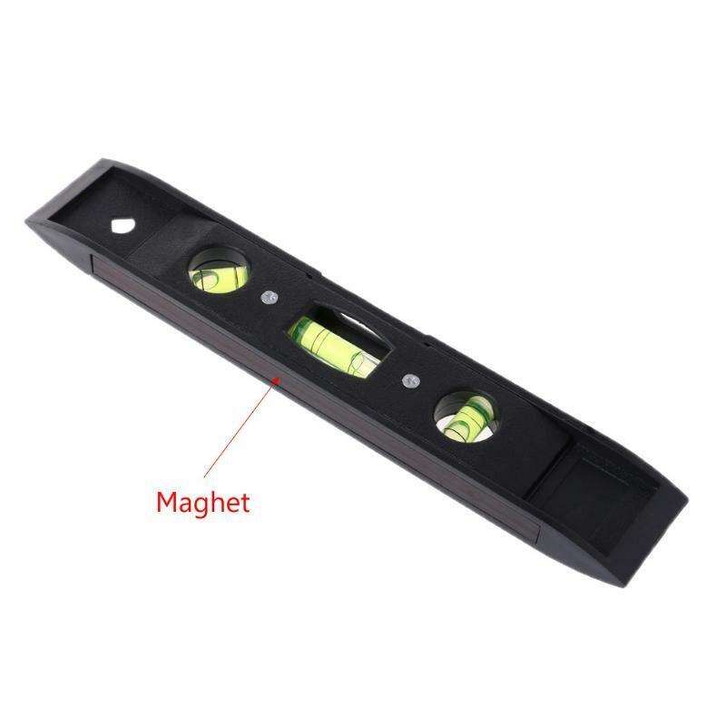 230mm 9inch Spirit Level Ruler 45 Degree Vertical Horizontal Magnetic Level Tool