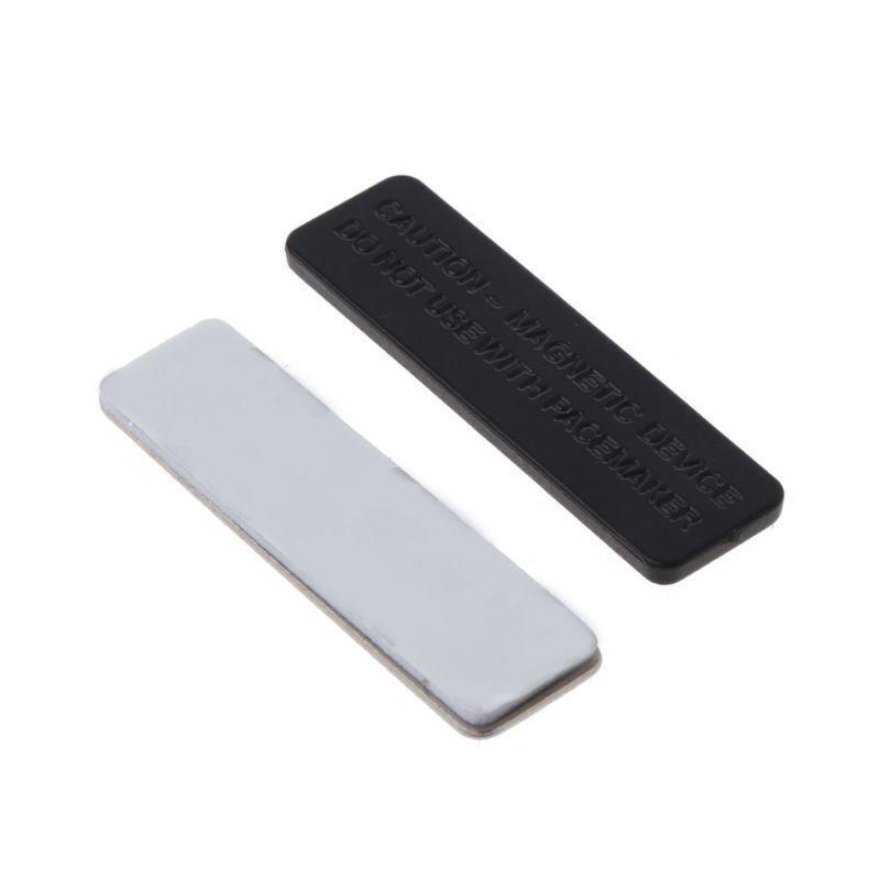 20 Pack Handmade Blank Magnetic Name Badges Holders Magnetic Id Card Holders