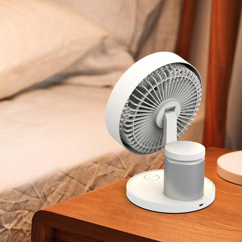 4000mAh Battery Operated Fan Portable Desktop Fan Strong Airflow Quiet Operation
