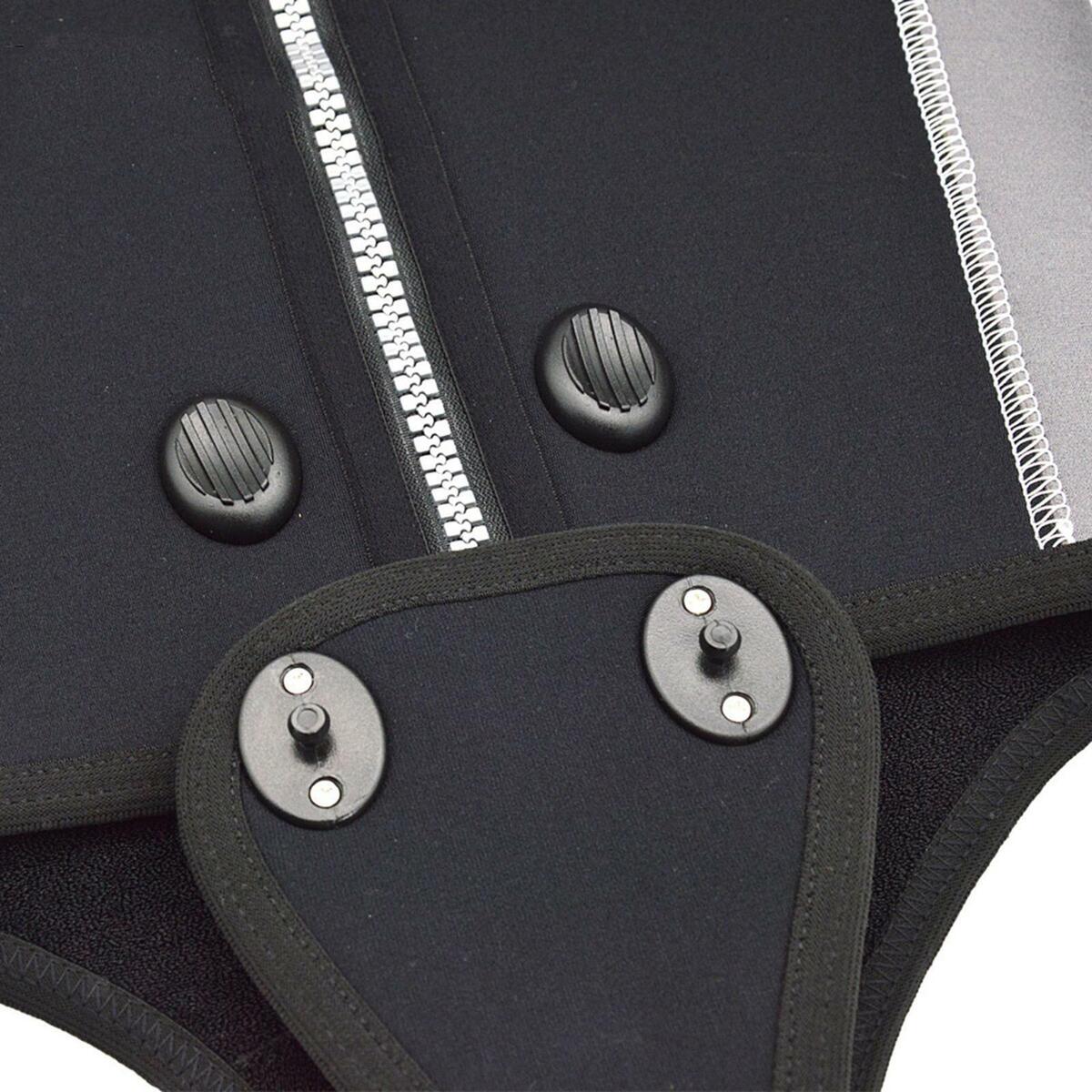 Wetsuit Fastener for Diving Suit Surfing Suit Slide Buckle with Screw Black