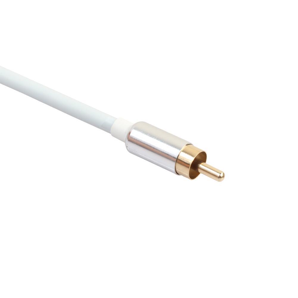 Metal Case 3.5mm Male to 2RCA Audio Stereo Y Splitter Cable for Tablet PC