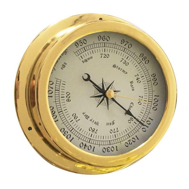 4 Inches 4 PCS/set Thermometer Hygrometer Barometer Watches Clock Copper Shell