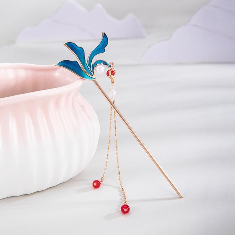 Delicate Geometric-shaped Hair Stick Alloy Hair Fork for Hair Style Making