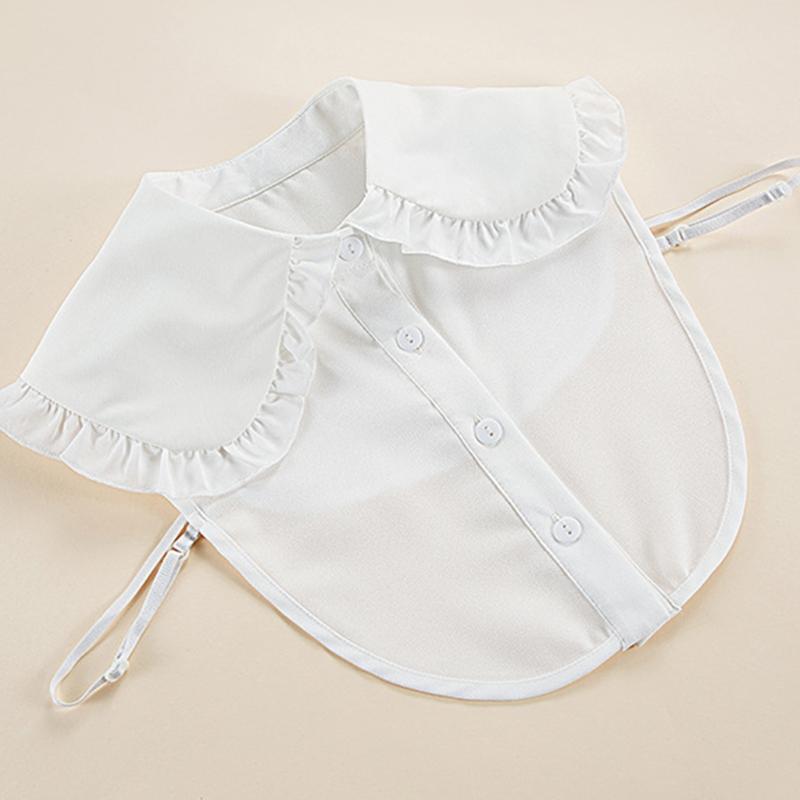 Sweet Lolita Decorative False Collar Large Lapel Ruffles Detachable Half Shirt