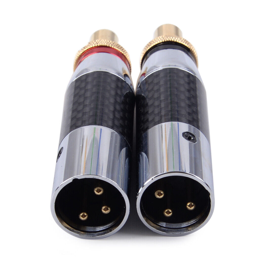2x XLR Male To RCA Female Audio Microphone Cable Socket Adapter Connector li