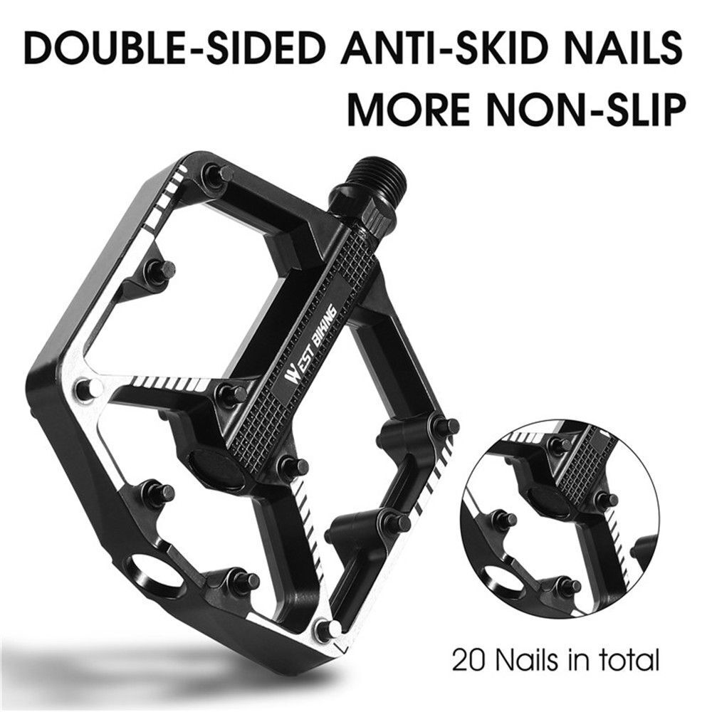 Ball Bearing Bicycle Pedals MTB Pedal Flat Platform Pedaling Road Bike Parts