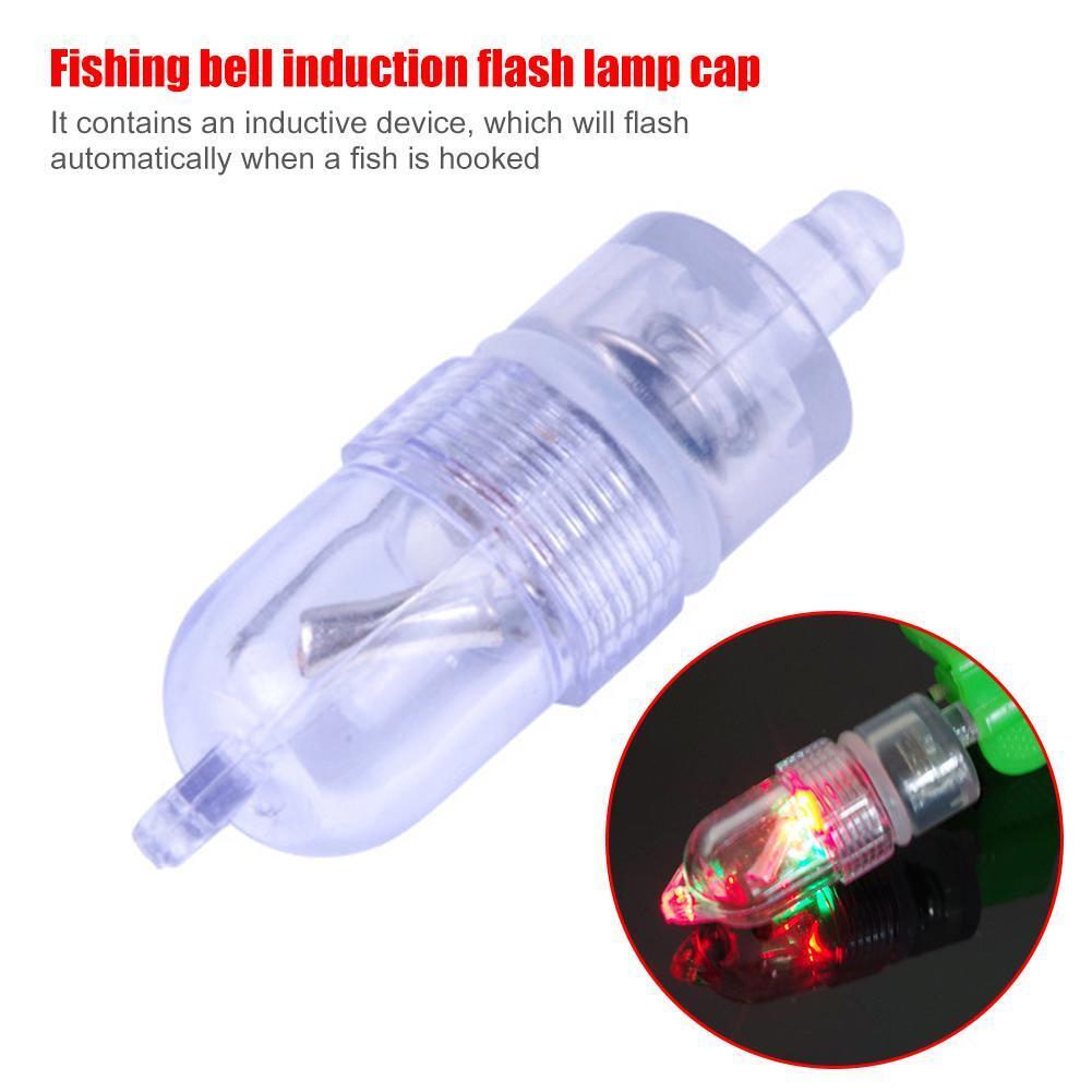 LED Night Fishing Rod Tip Light Smart Sensor Bite Alarm Lamp Fishing Gear