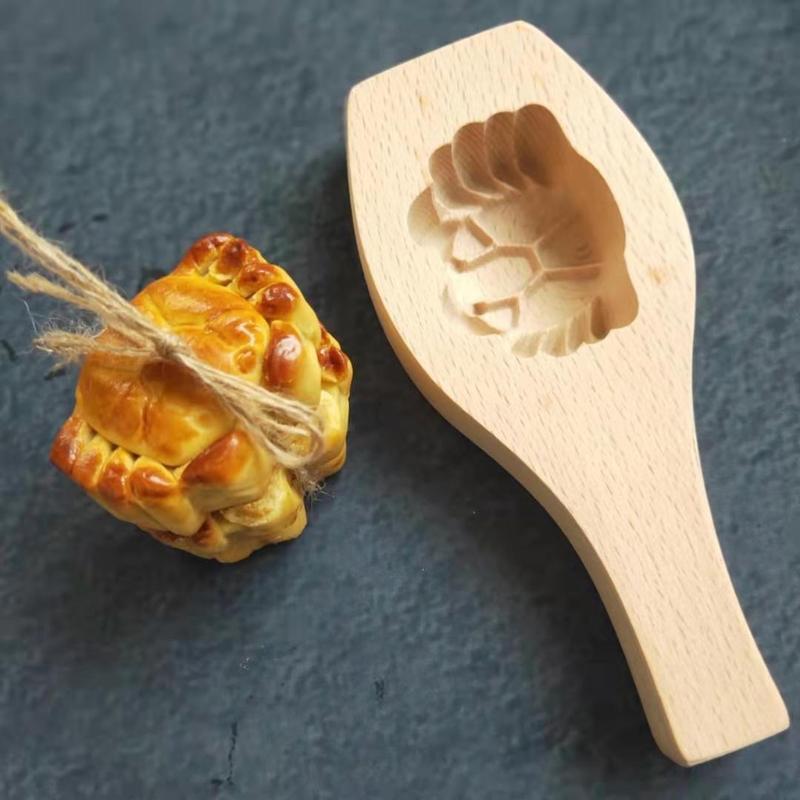 Mooncake Mold Mid-autumn Festival Moon Cake Mould Crab Shape Wooden Baking Tool