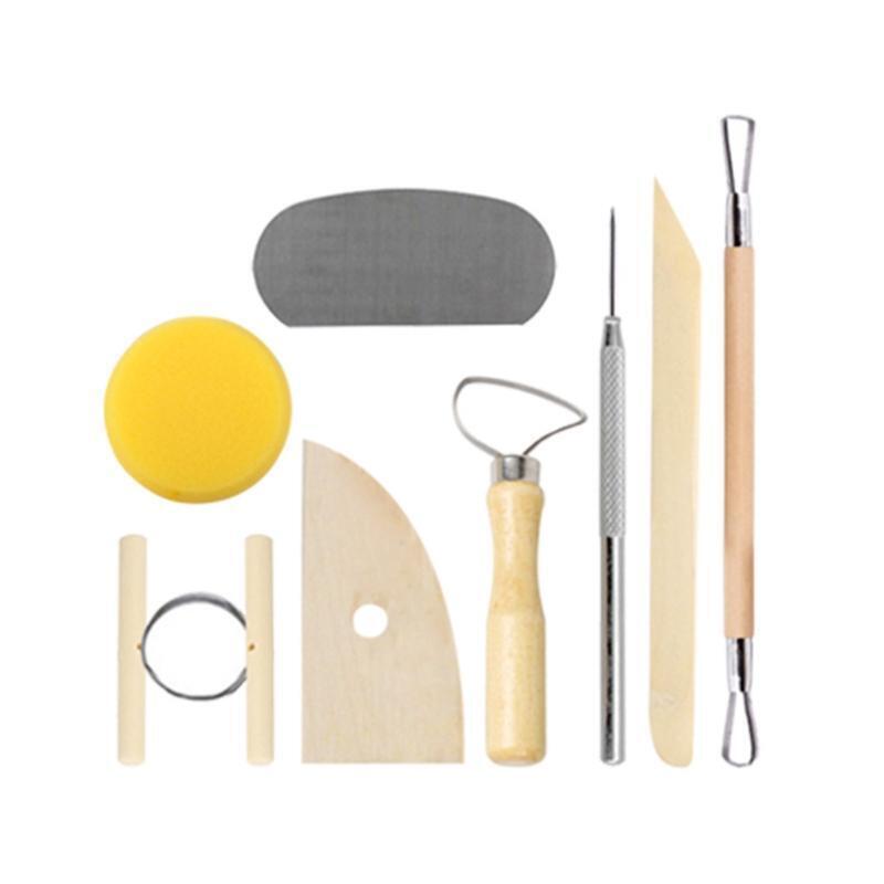 45 PCS Dual-ended Fettling Clay Tools Clay Pottery Tool Set Great for Sculptors