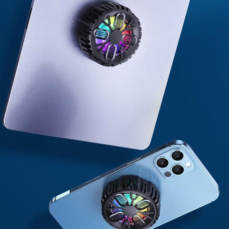 Portable Magnetic Phone Radiator Fan Cell Fast Cooling For Gaming Watching Video