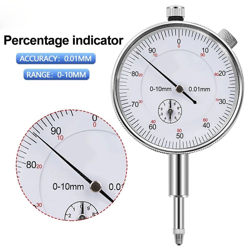 Indicator Gauge 0-10mm Meter Precise Test Gauge Dial & Test Indicators Steel