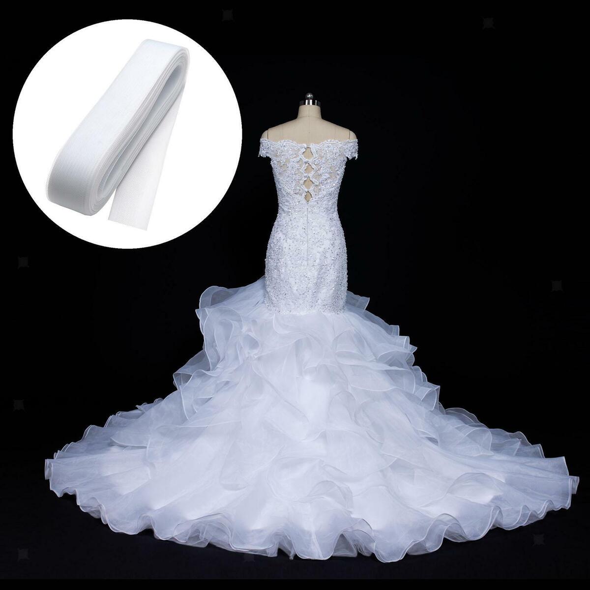 2 PIeces Polyester Boning Sewing Wedding Dress Dance Gowns Dress Accessories