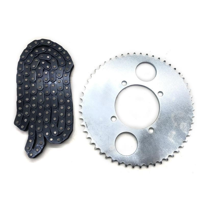 T8F 54T Tooth Rear Dirve Sprocket Cog With 116 Links Chain For Bike Gas Scooter