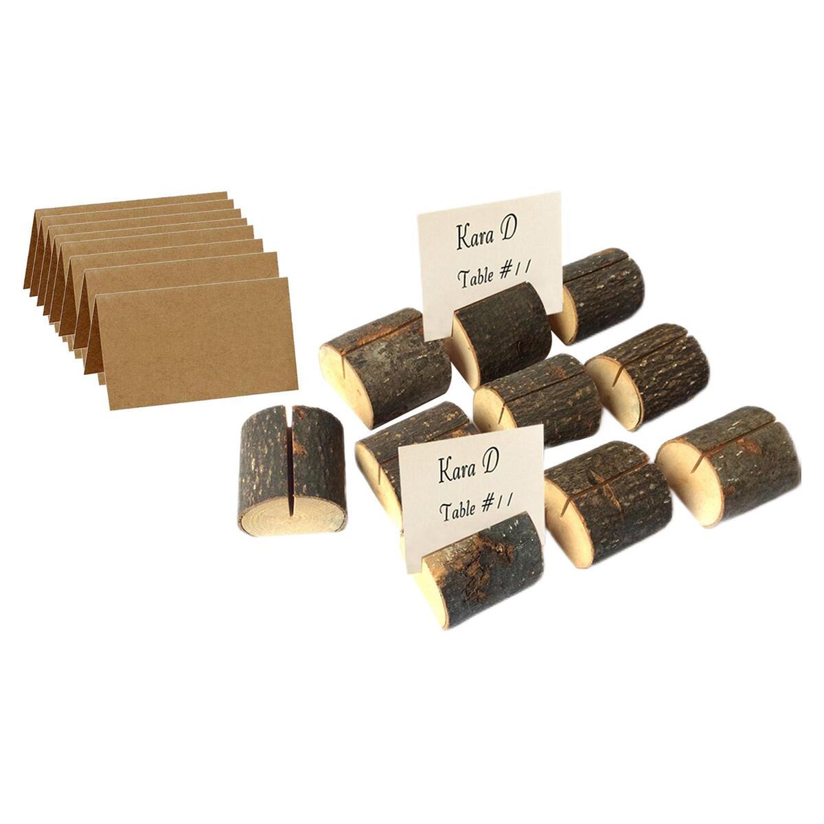 10 Pieces Wood Table Number Stand for Wedding Reception Stands Catering