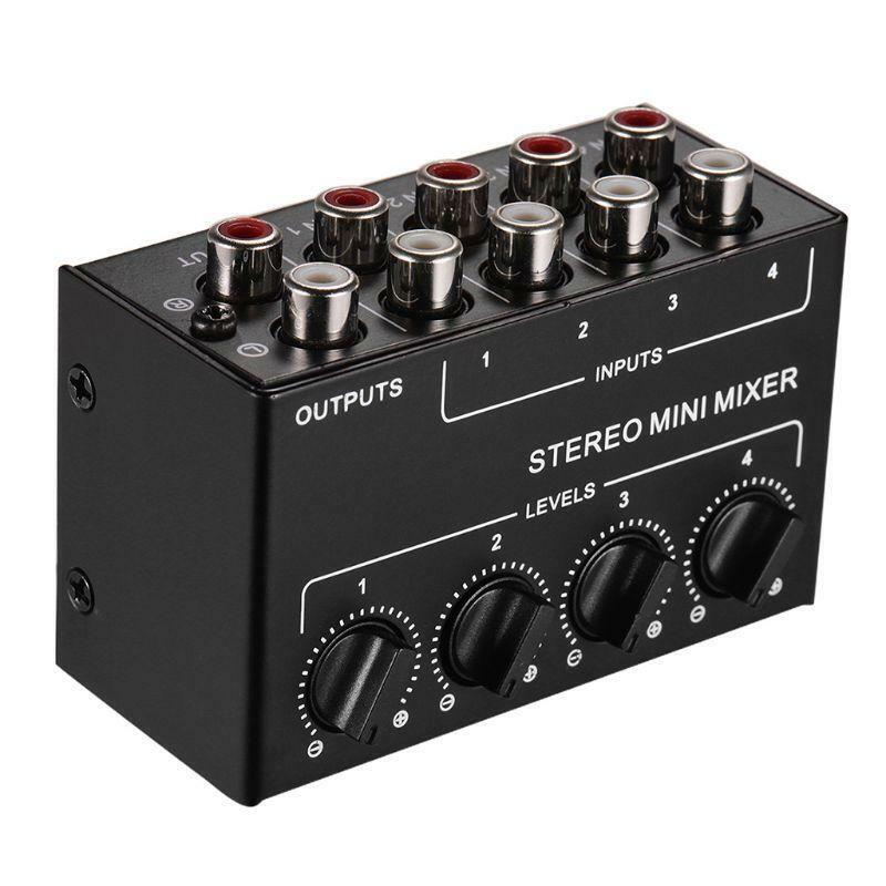 CX400 Mini Stereo 4-Channel Passive Mixer Mixer Stereo Dispenser Live Studi-o