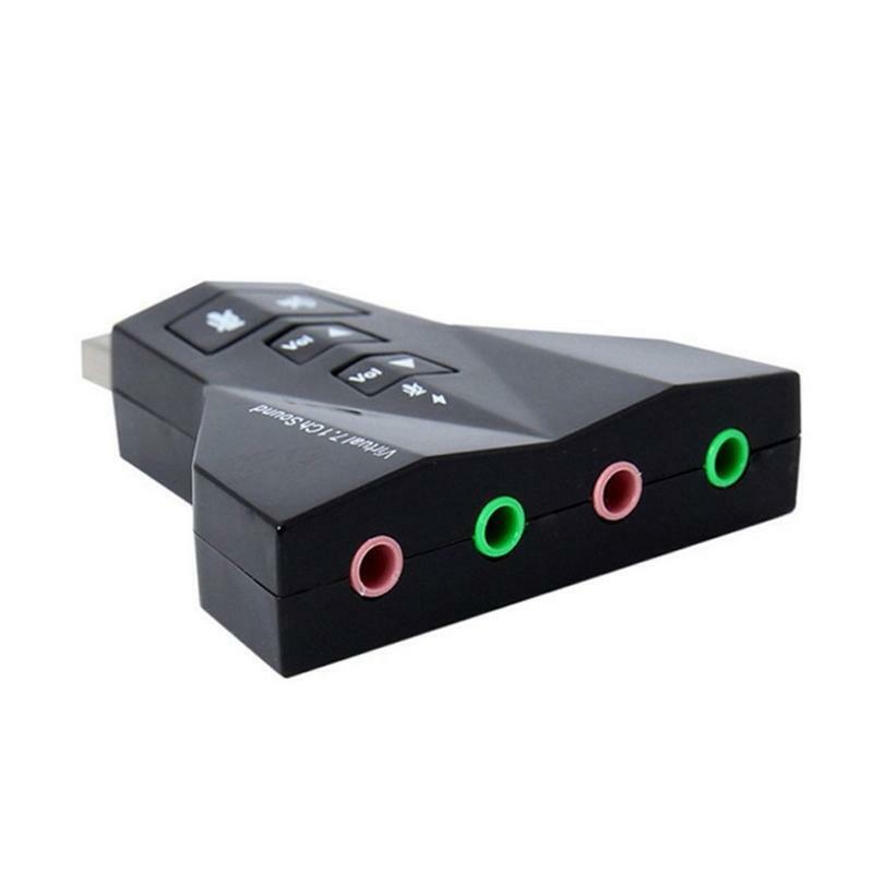 7.1 Channel USB2.0 Stereo Audio Adapter External Sound Card Support Voice Change