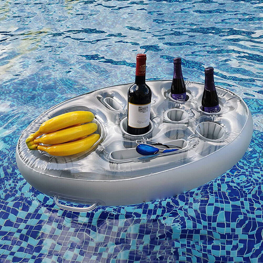 Summer Party Bucket Cup Holder Inflatable Pool Float Beer Drink Cooler Tool