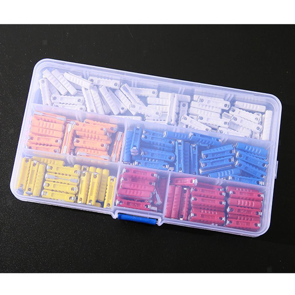 200 x Assorted Automotive Mini Blade Fuses Set 5A 8A 10A 16A 25A Fuses Car