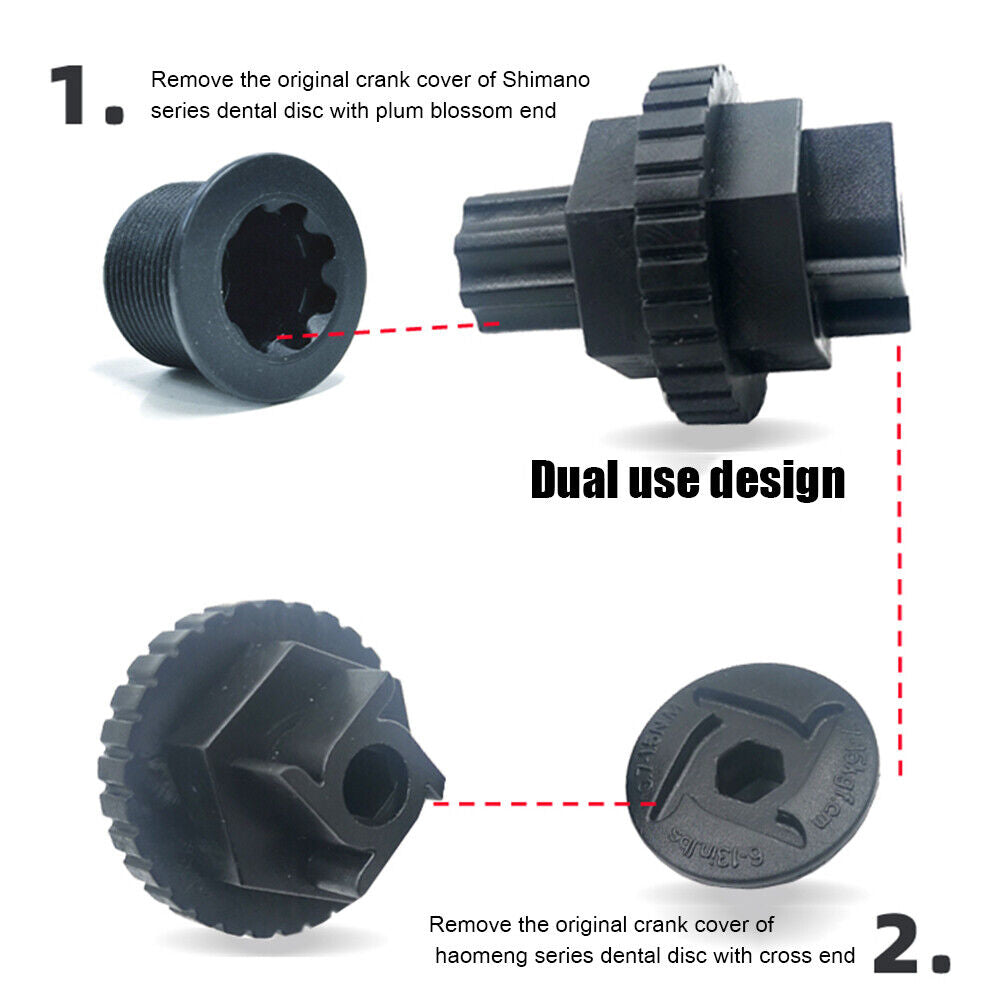 Bicycle Crankset Wrench MTB Bike Hollow Crank Cover Removal Install Tools