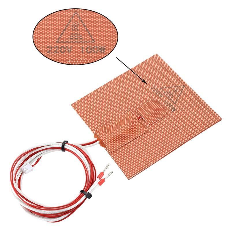 100W Silicone Rubber Heater Mat Pad w Relay Strong Adhesive Heating Thermistor