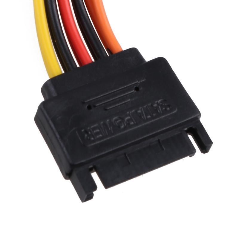 Sata Hard Disk Power 1 Male 15Pin to 2 Female Splitter Y 1 to 2 Sata Extension