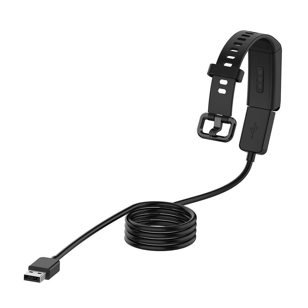 100cm Black USB Watch Charging Cable Kit for  Bracelet 4 Universal