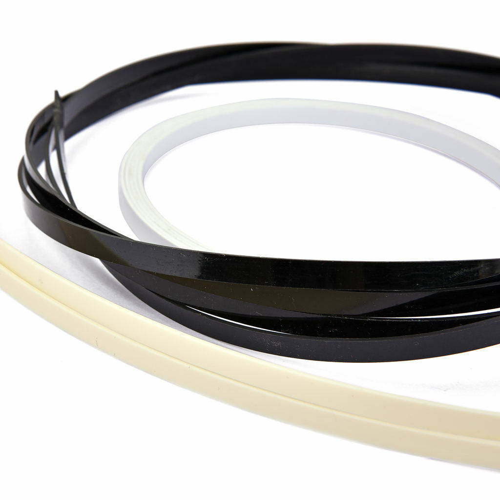 3 Pcs ABS Plastic Guitar Bass Ukulele Mandolin Binding Purfling Strips