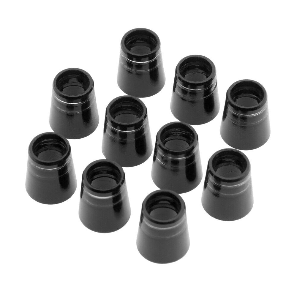 Lot of 10Pcs Black Plastic 15mm Golf Ferrule Replacement for .335 Tip Iron Shaft
