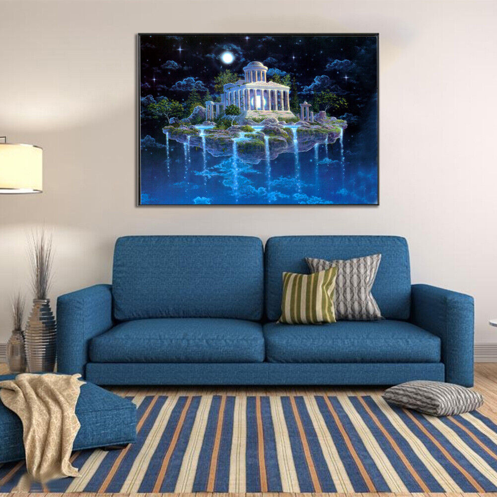 Castle in the Air 5D Diamond DIY Painting Craft Kit Home Decor Craft
