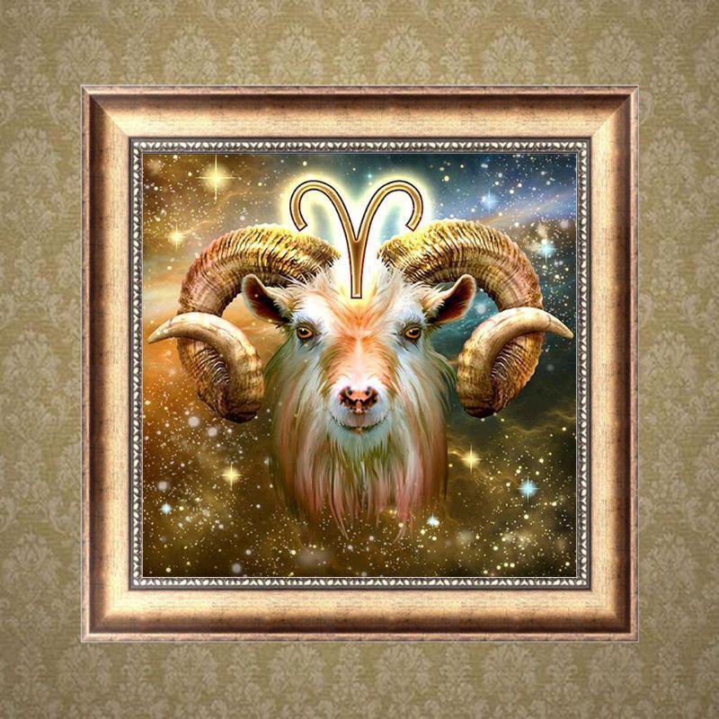 Aries Constellation DIY 5D Full Drill Diamond Painting Embroidery Cross Stitch