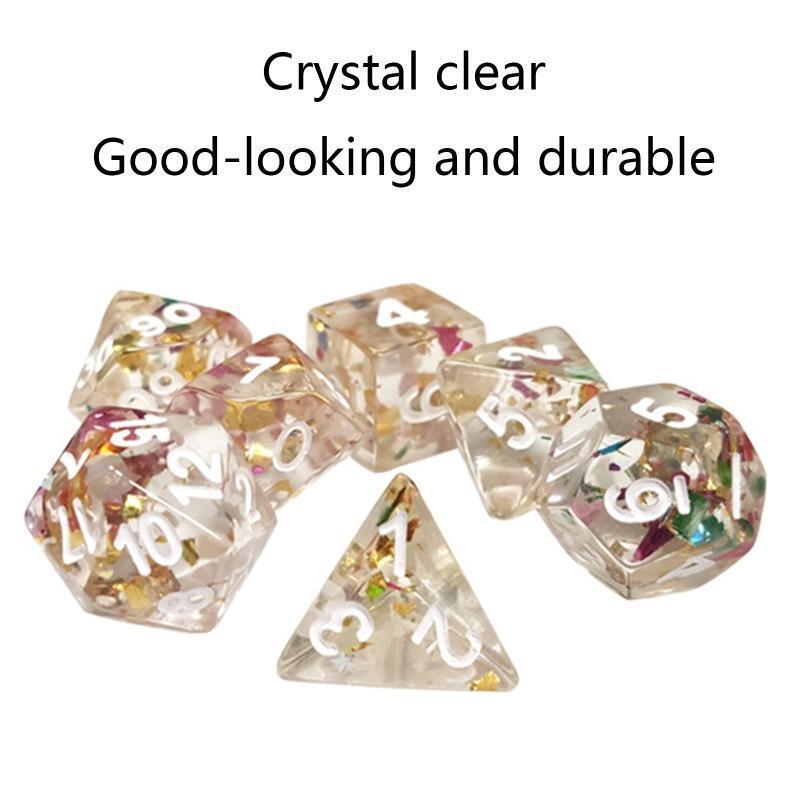 7pcs/set D20 Polyhedral DND Dice 20 Sided Dices Table Board Role Playing Game
