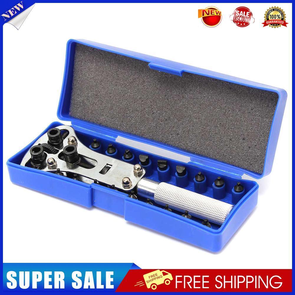 Watch Case Opener Adjustable Screw Back Remover Wrench Watch Repair Tool