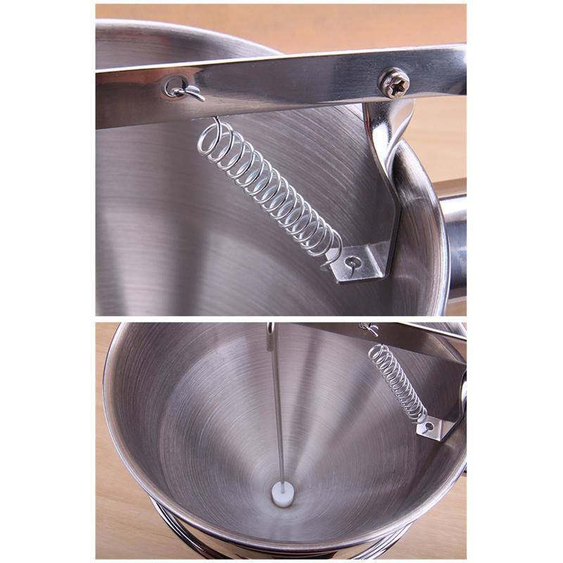 Pancake Batter Dispenser Stainless Steel Funnel Cake Dispenser with Stand