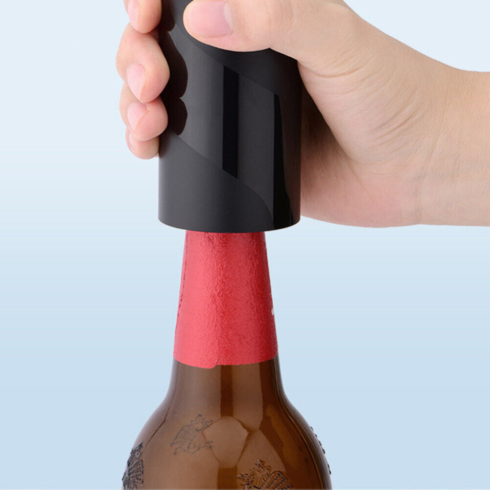 Easy Press Beer Bottle Opener Stainless Steel Push Down Bottle Cap Starter