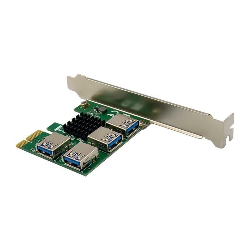 Usb 3.0 Pcie Expansion Card 1 PCI-E X1 Gen2 to 4 PCI-E X1 Gen2 4 USB3.0 Adapter