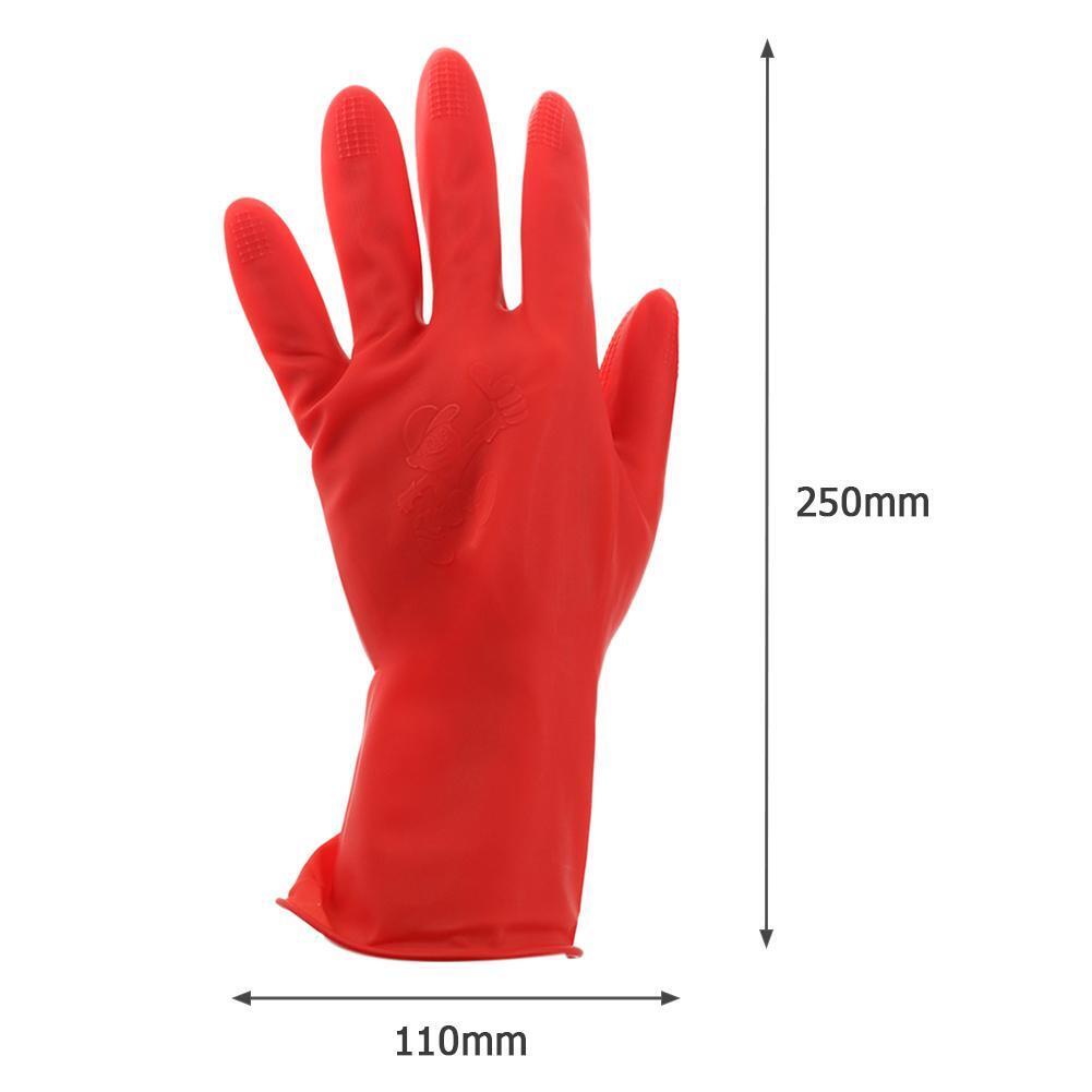 1 Pair Women Natural Latex Gloves Rubber Wear Resistant Working Gloves